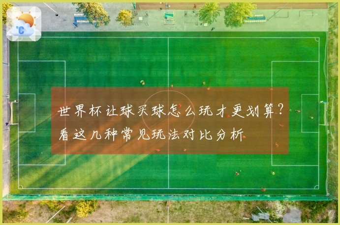 世界杯让球买球怎么玩才更划算？看这几种常见玩法对比分析